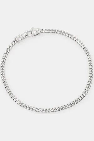 TOM WOOD Stříbrný náramek Curb Bracelet M 100255