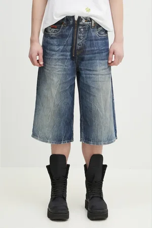 MARTINE ROSE Džínové šortky Zip Jean barva