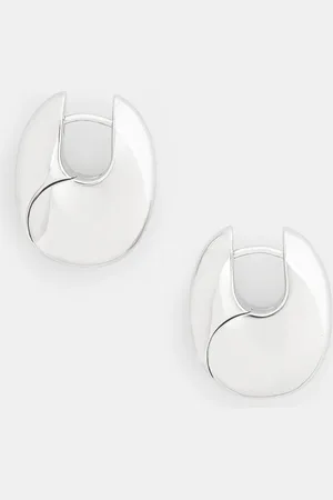TOM WOOD Stříbrné náušnice Pebble Hoops Medium V1 101340