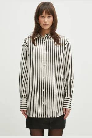 ANINE BING Bavlněná košile Plaza Shirt barva