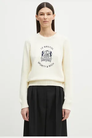 Sporty & Rich Bavlněný svetr Bristol Crest Cotton Knit dámský