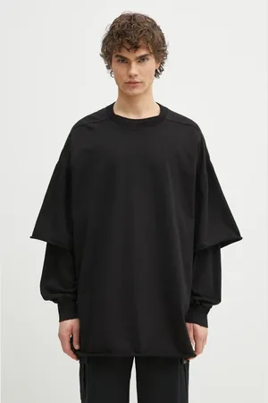 Rick Owens Bavlněné tričko s dlouhým rukávem Rick Owens Tommy Hustler barva