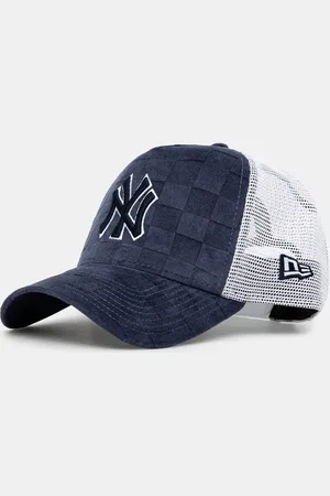New Era Kšiltovka Tonal Check Trucker NYY tmavomodrá barva