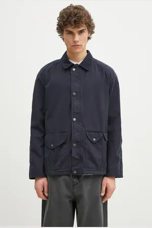 Barbour Bunda Utility Casual Chore Jacket tmavomodrá barva