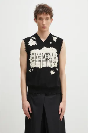 Maison Margiela Bavlněná vesta barva