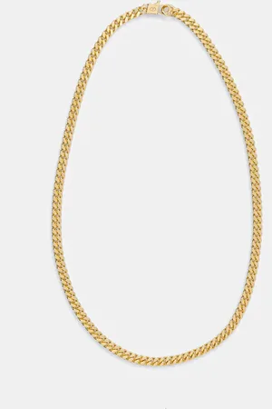 Hatton Labs Pozlacený náhrdelník Classic Cuban Chain M HL-W4-384-GL