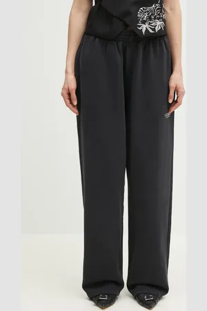 MARTINE ROSE Bavlněné tepláky Wide Leg barva