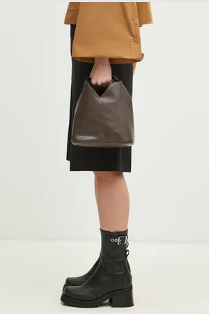 Maison Margiela Kožená kabelka zelená barva