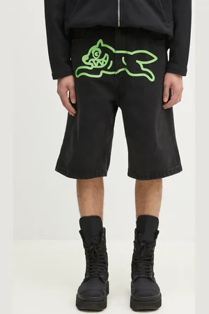 ICECREAM Bavlněné riflové kraťasy Running Dog Denim Shorts pánské