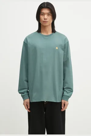 Carhartt Bavlněné tričko s dlouhým rukávem L/S Chase T-Shirt barva