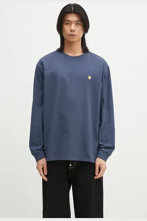 Carhartt Bavlněné tričko s dlouhým rukávem L/S Chase T-Shirt barva