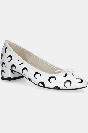 Marine Serre Kožené lodičky Camille Moon Printed Leather MS x Repetto barva