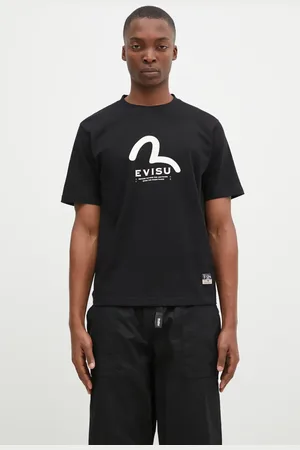 Evisu Bavlněné tričko Seagull & Print barva
