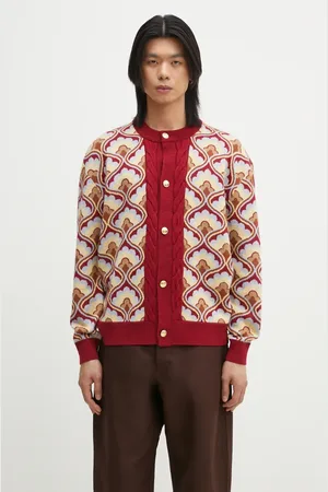 Drôle de Monsieur Vlněný kardigan Le Cardigan Tapisserie pánský