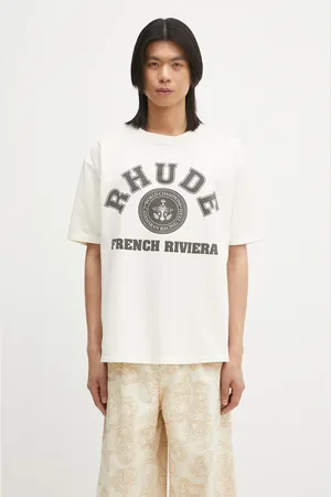 Rhude Bavlněné tričko French Riviera barva