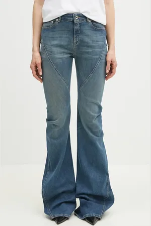 Rick Owens Džíny Rick Owens Bias Bootcut dámské