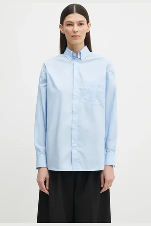 Fiorucci Bavlněná košile Angel Embroidered Relaxed Fit barva