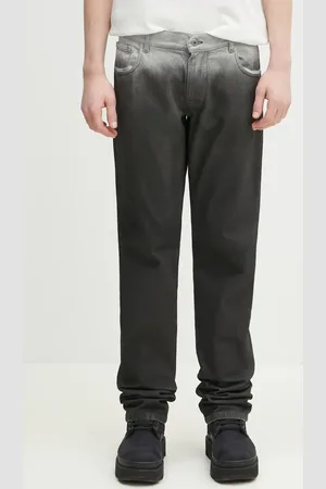 MARCELO BURLON Džíny Gradient Dnm Low Waist Pants Black White pánské