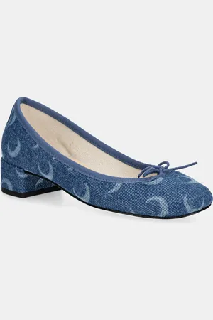 Marine Serre Lodičky Camille Moon Laser Denim MS x Repetto barva
