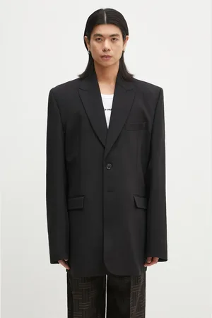 Vetements Vlněné sako Logo Embroidered barva