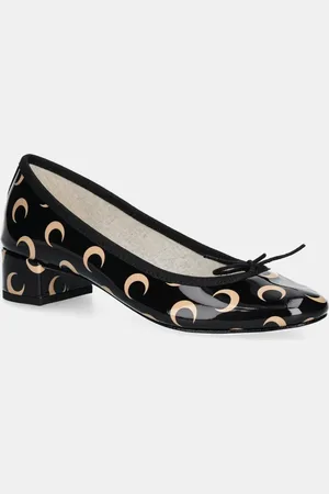 Marine Serre Kožené lodičky Camille Moon Printed Leather MS x Repetto barva