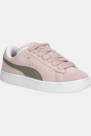 PUMA Kožené tenisky Suede XL hnědá barva