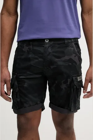 Alpha Industries Bavlněné šortky Crew Short Camo barva