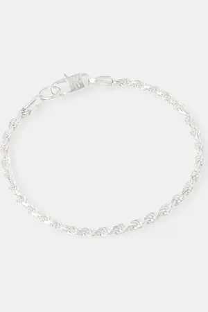 Hatton Labs Stříbrný náramek Twisted Rope Bracelet M HL.W4.351.SL