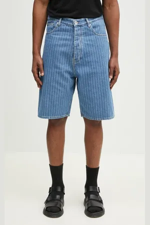 Drôle de Monsieur Džínové šortky Le Short Baggy Rayures pánské