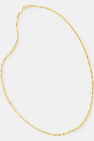Hatton Labs Stříbrný náhrdelník Classic Cuban Chain S HL-W4-383-GL