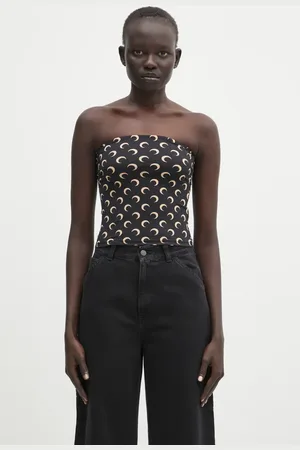Marine Serre Top Recycled Moon Jersey SS Tube dámský