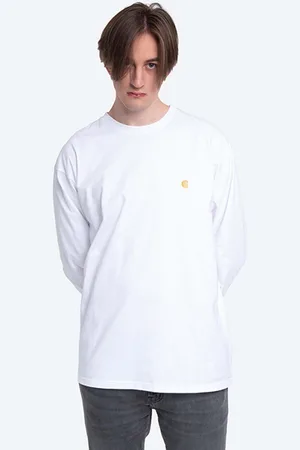 Carhartt Bavlněné tričko s dlouhým rukávem barva