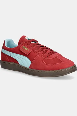 PUMA Semišové tenisky Super Team SD vínová barva