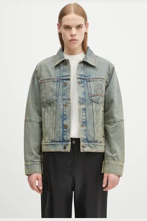 Marine Serre Džínová bunda Moon Laser Denim Trucker barva