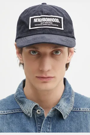 NEIGHBORHOOD Bavlněná baseballová čepice Corduroy Dad Cap tmavomodrá barva