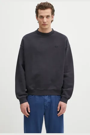 Lacoste Bavlněná mikina tmavomodrá barva