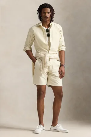 Ralph Lauren Bavlněné šortky Flat Front pánské