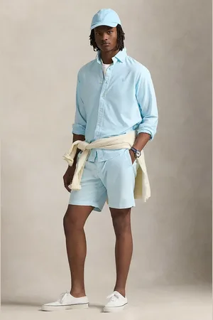 Ralph Lauren Bavlněné šortky Flat Front pánské