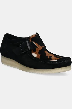Clarks Semišové polobotky WallabeeBuckle pánské