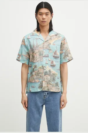Rhude Lněná košile Sailing Map pánská