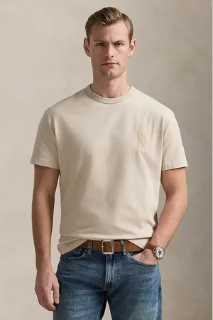 Ralph Lauren Bavlněné tričko modrá barva