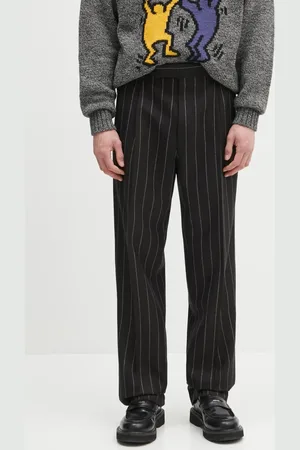 Wacko Maria Vlněné kalhoty Double Pleated pánské