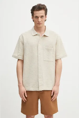 Norse projects Bavlněná košile Gustav Crochet Jersey Shirt pánská