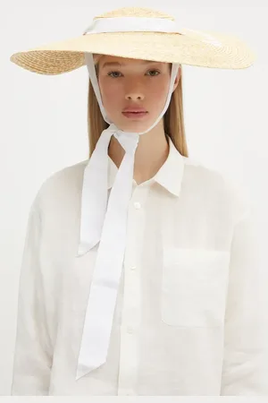 Fiorucci Klobouk Straw Embroidered Tie Ribbon barva