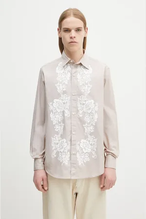 ARIES Bavlněná košile Lace Overprinted Poplin Shirt barva