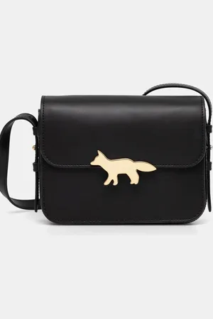 Maison Kitsuné Kožená kabelka Edie Bag barva