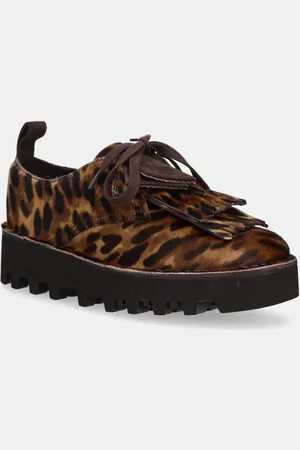 Clarks Kožené polobotky x Engineered Garments Desert Khan barva
