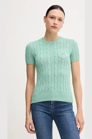 Ralph Lauren Bavlněný svetr růžová barva