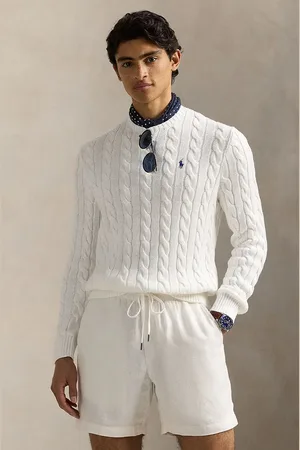 Ralph Lauren Bavlněný svetr béžová barva