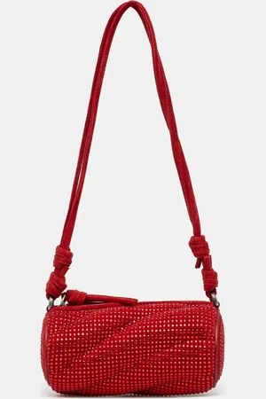 Fiorucci Semišová kabelka Suede Rhinestone Micro Mella barva